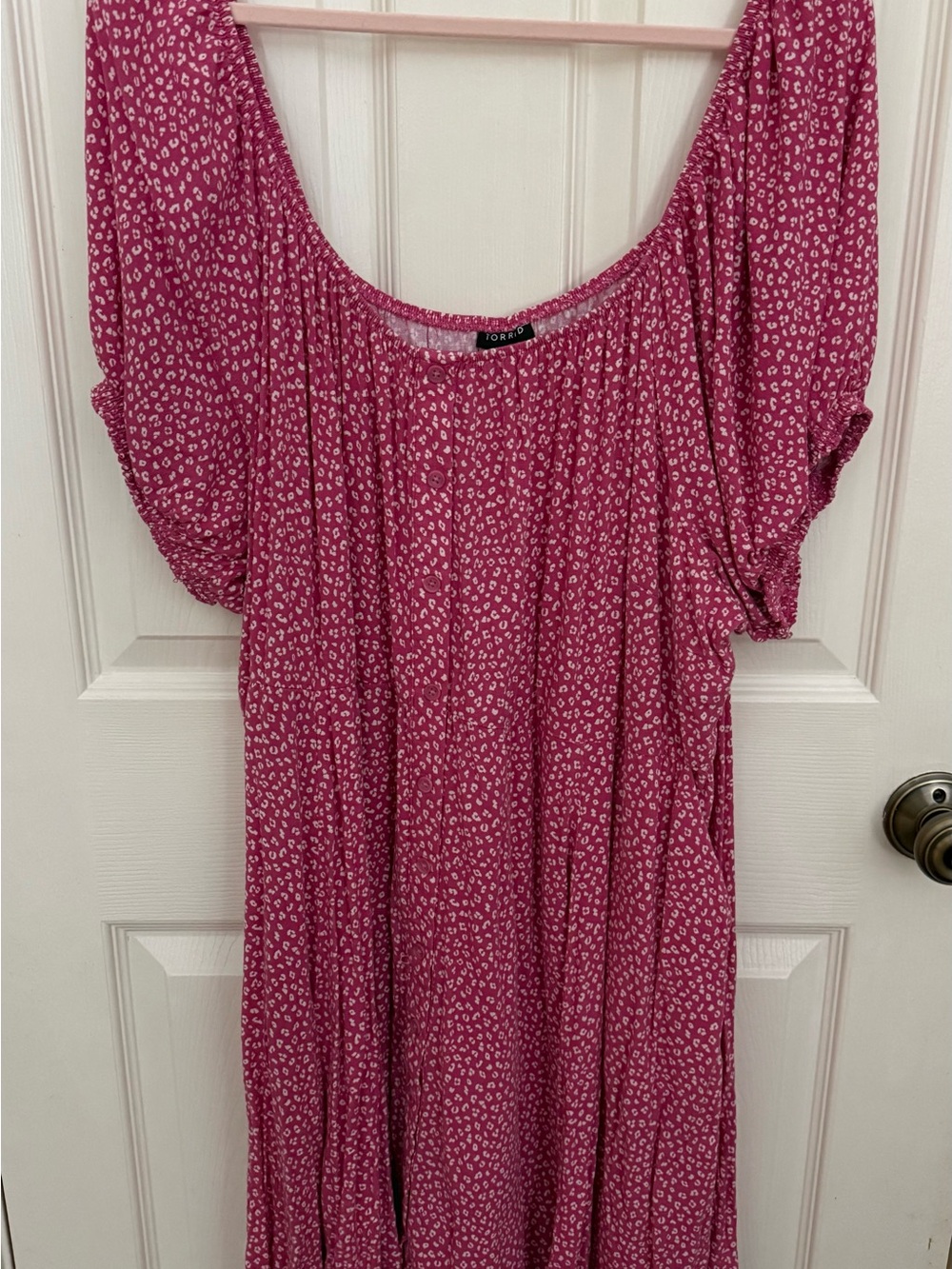 TORRID Pink Floral Scoop-Neck Women’s Dress